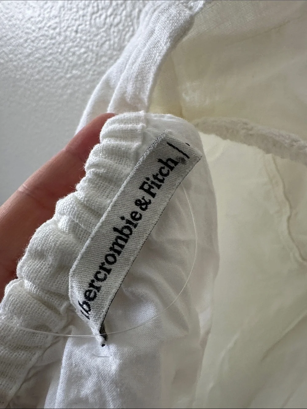 Abercrombie & Fitch White Crochet Halter Maxi Dress